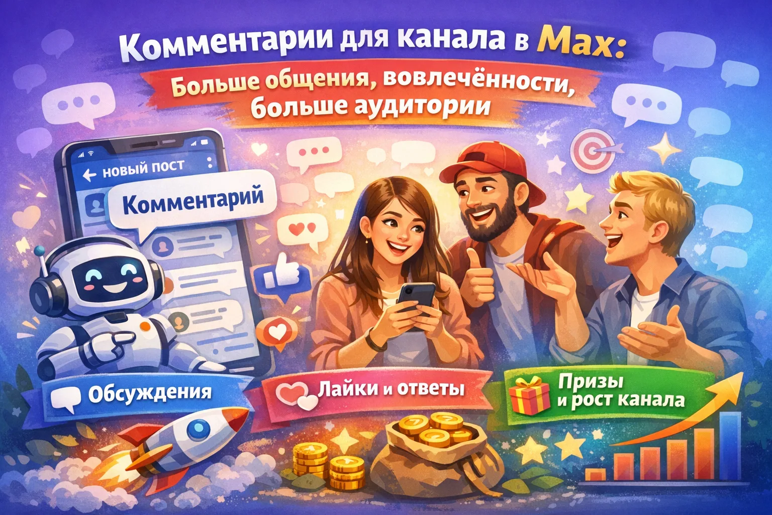💬 Комментарии для канала в Max: больше общения, больше вовлечённости, больше аудитории

Если вы вед