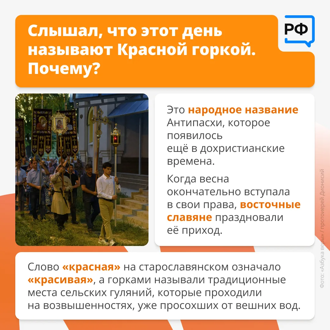 ✨ Почему первое воскресенье после Пасхи называется Антипасхой? Где находится Красная горка и какое о