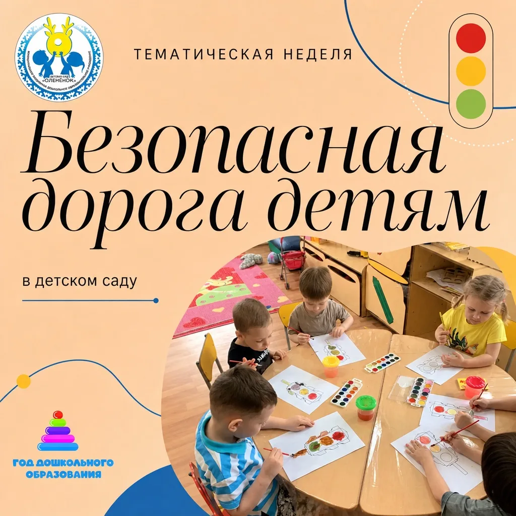🚦 Обеспечение безопасности детей на дорогах — приоритетная задача нашего дошкольного у...
