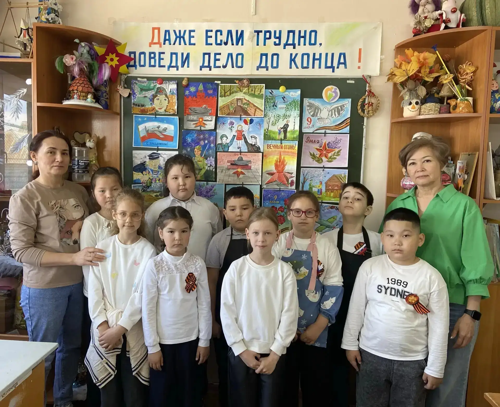🌟 Выставка творческих работ "Я помню и горжусь!" 🌟  Под руководством талантливых педагогов Курманбае