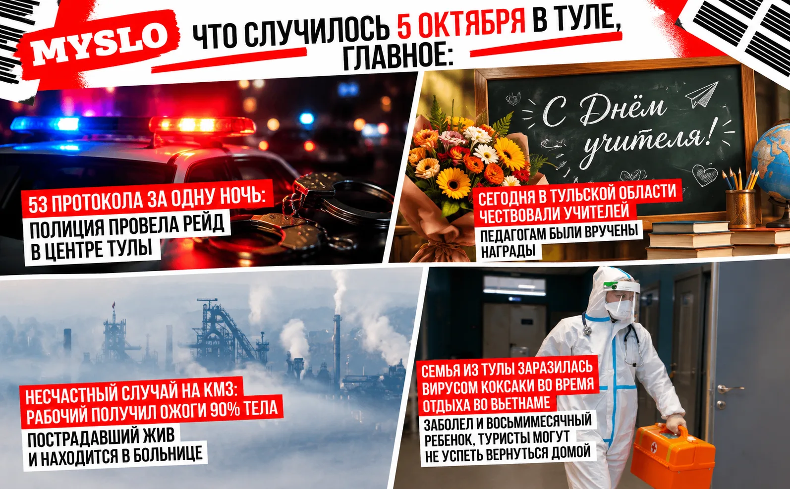 Что случилось 5 октября в Туле, главное: