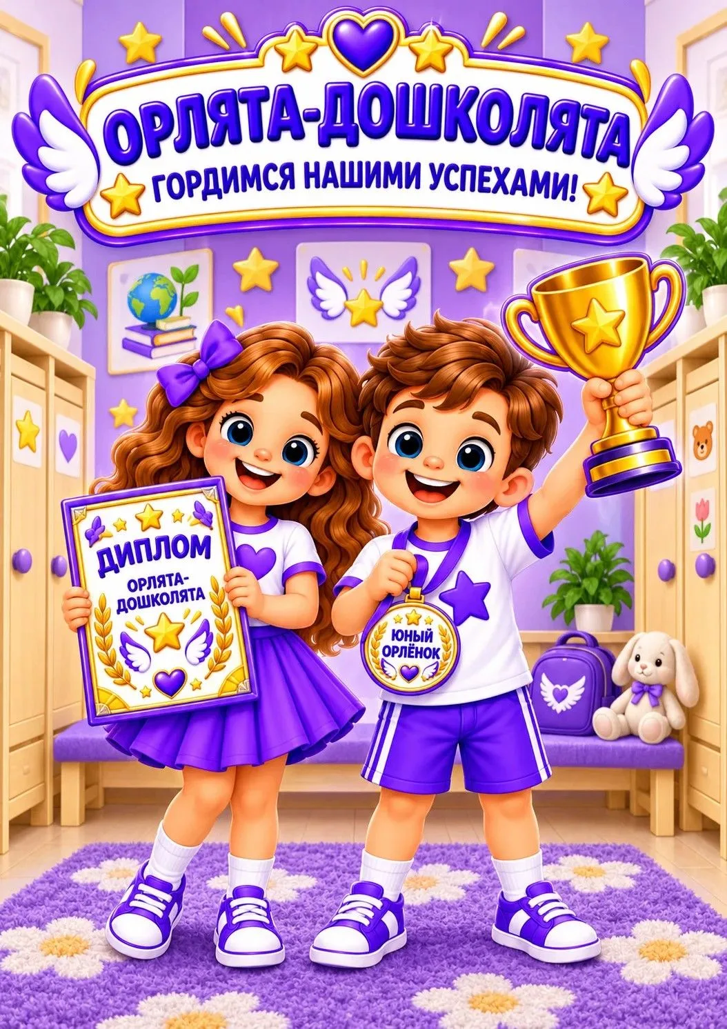 КОМПЛЕКТ ДЛЯ ОФОРМЛЕНИЯ. ОРЛЯТА-ДОШКОЛЯТА