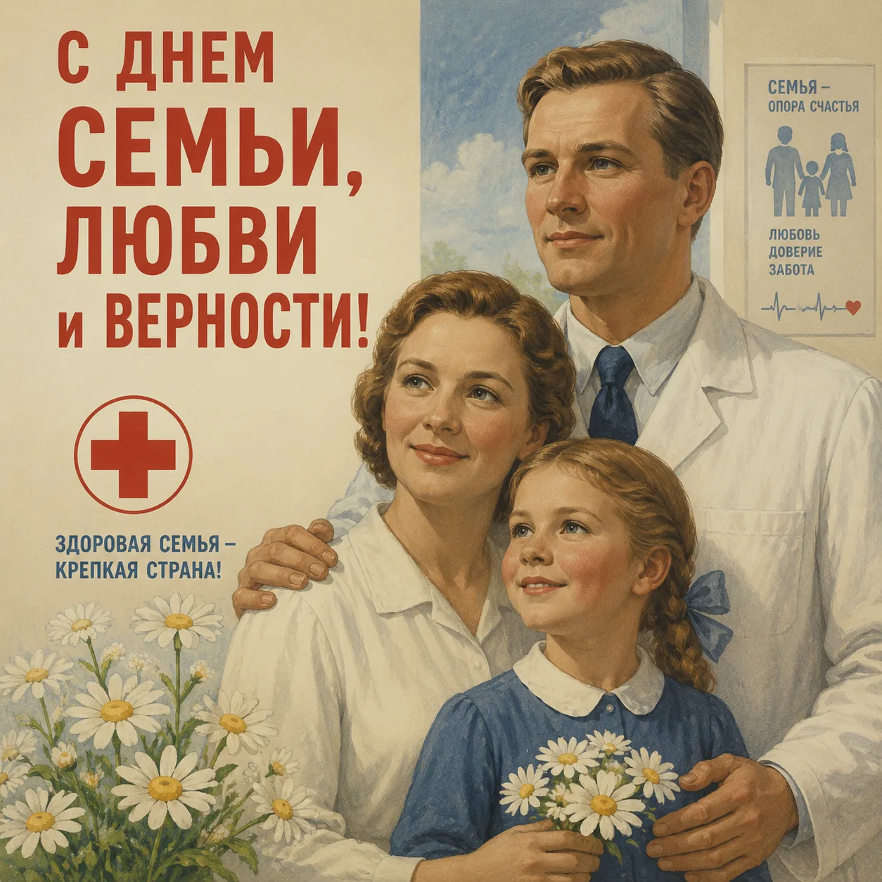 👨‍👩‍👧‍👦 С Днём семьи, любви и верности!
