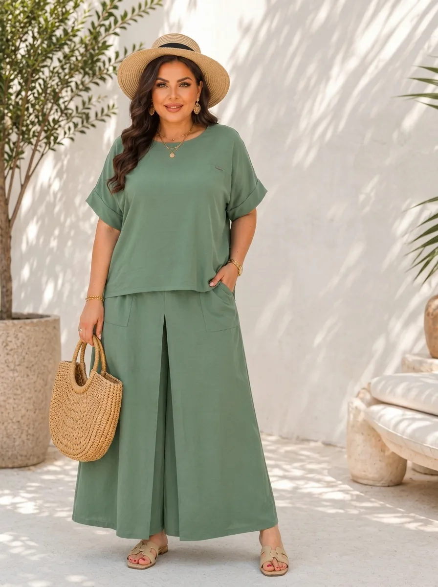 Летние Plus Size костюмы
и платья с Wildberries 
Нашла на Wildberries костюмы и платья с широким раз
