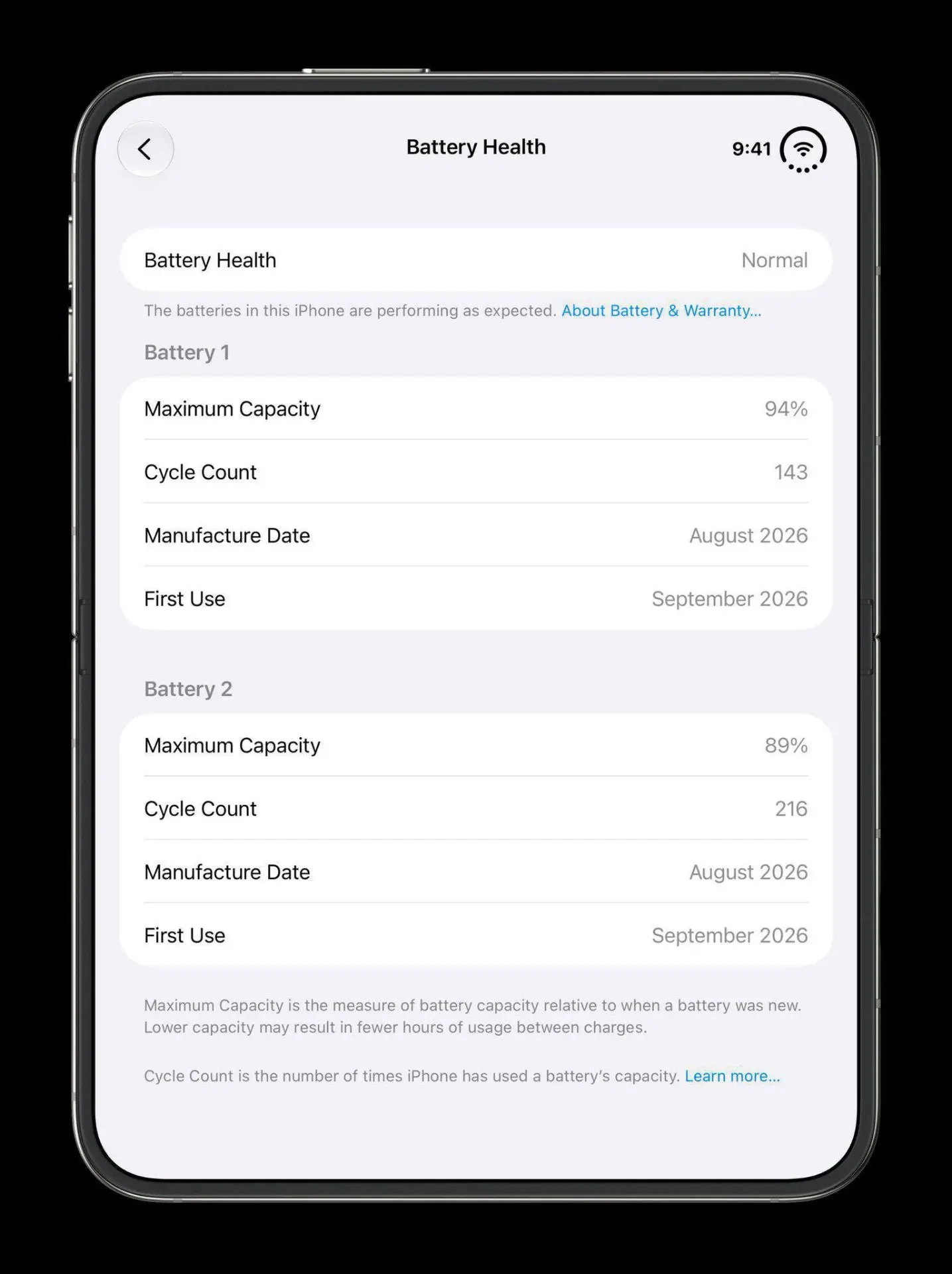 🔋 Apple покажет состояние обоих аккумуляторов в iPhone Duo