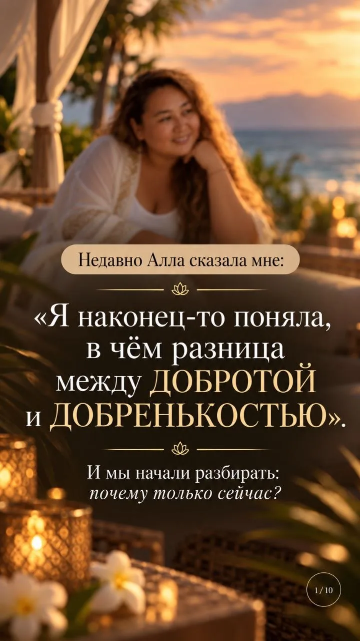 В чем разница между "ДОБРОЙ" и "ДОБРЕНЬКОЙ"?