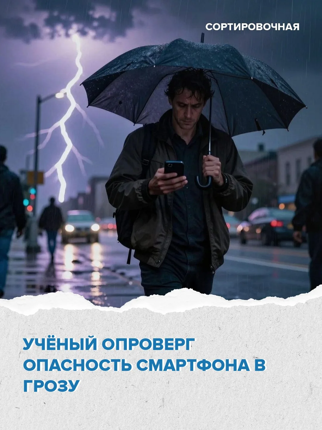 ❌⚡️ Учёный рассказал, чего не нужно делать во время грозы