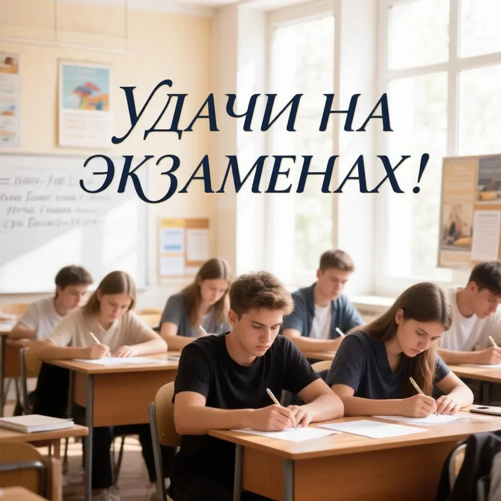 🎓Ни пуха ни пера! 

📝 Сдача экзаменов — это волнительное время для всех выпускников. Мы знаем, ско