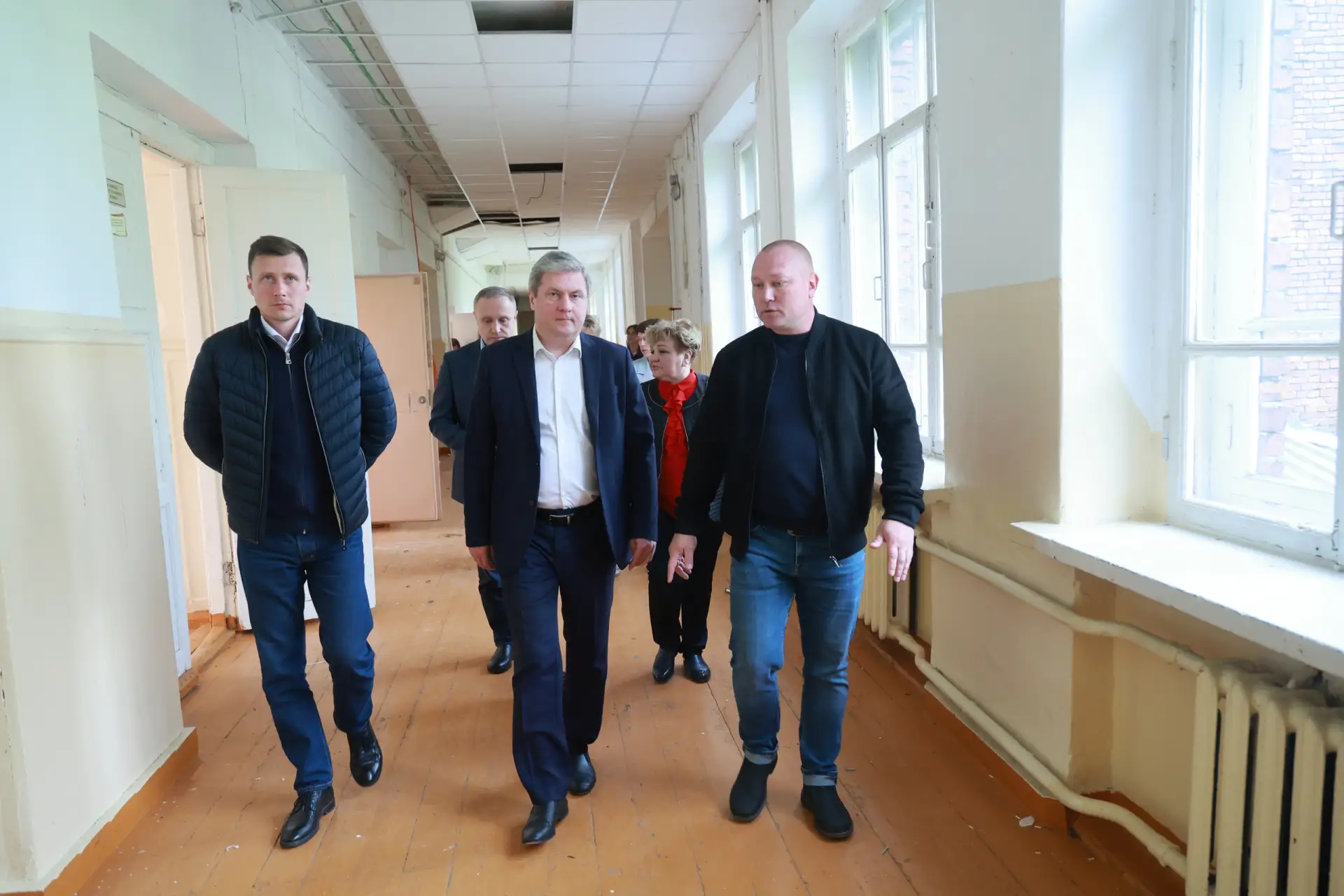 В Архангельске ремонтируют одну из старейших школ города