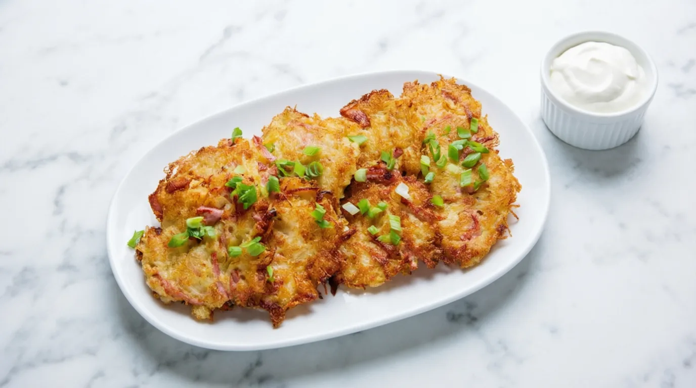 Драники с колбасой и сыром — хрустящие, ароматные и необычные