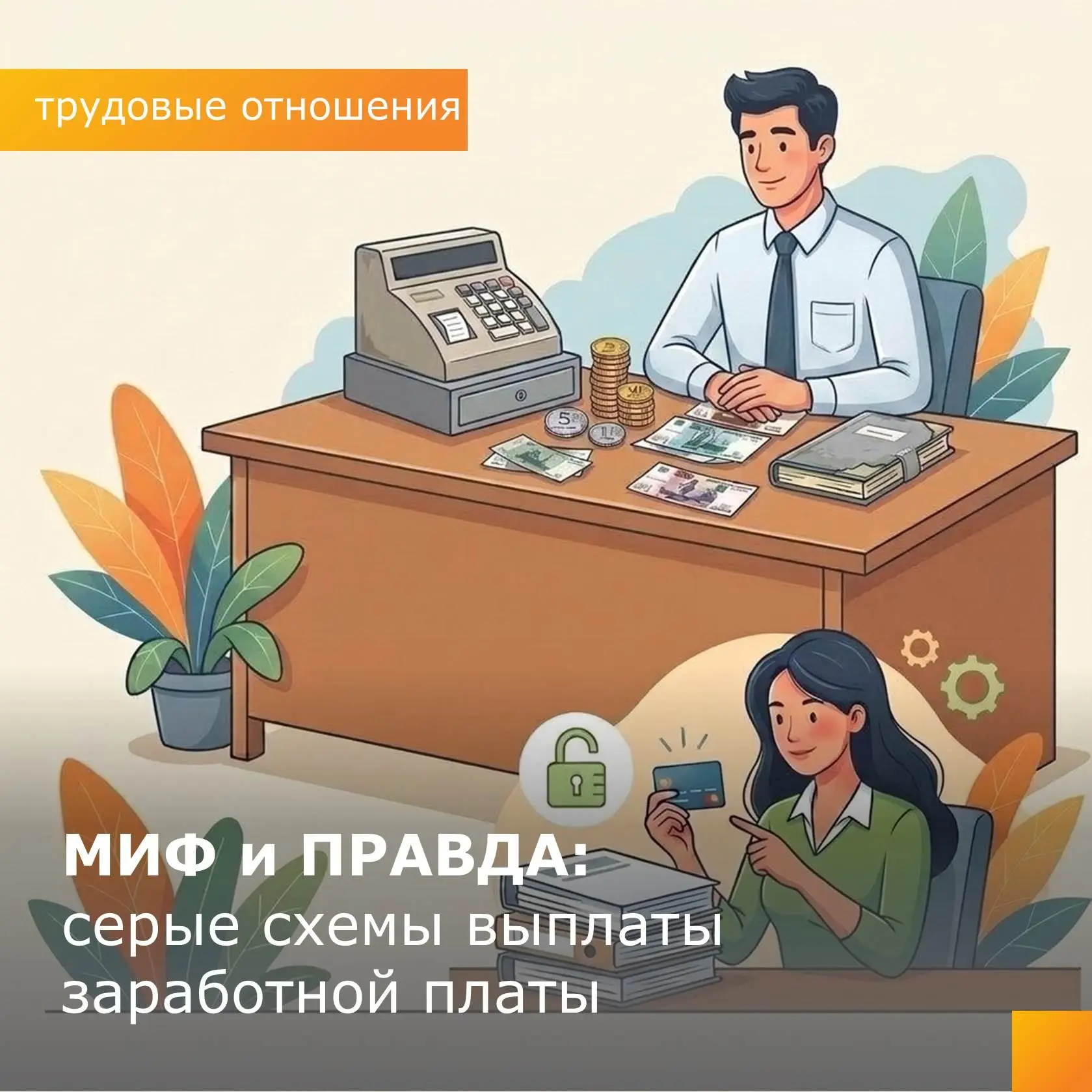 📝МИФ и ПРАВДА: серые схемы выплаты заработной платы.
