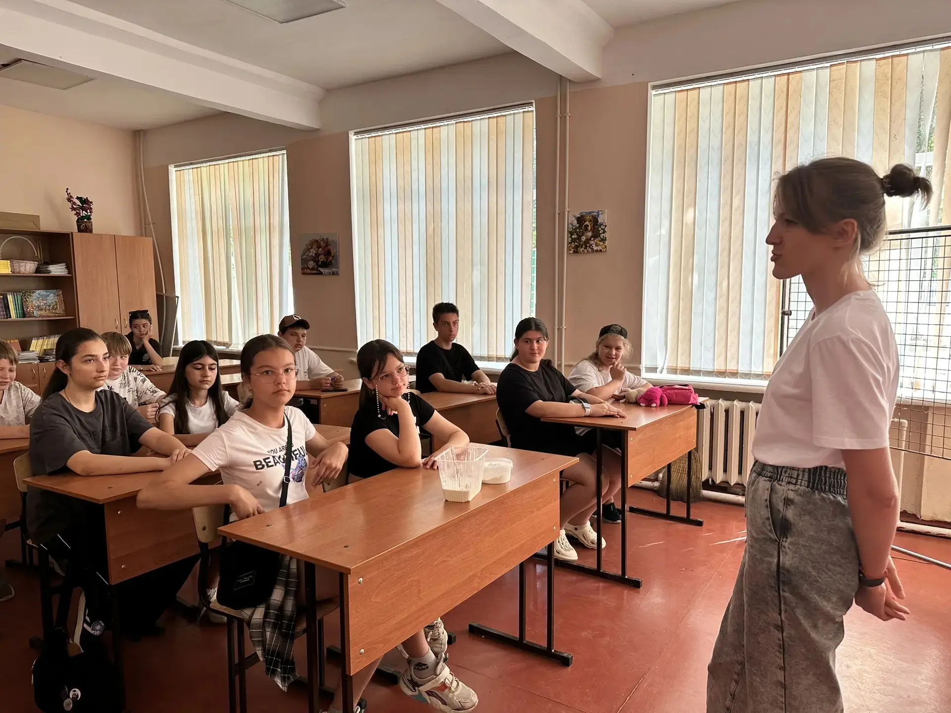 🌼🌺🔥На летней площадке «Планета «Лето» МБОУ СОШ 5 им. В. В. прошло необычное занятие, которое пров