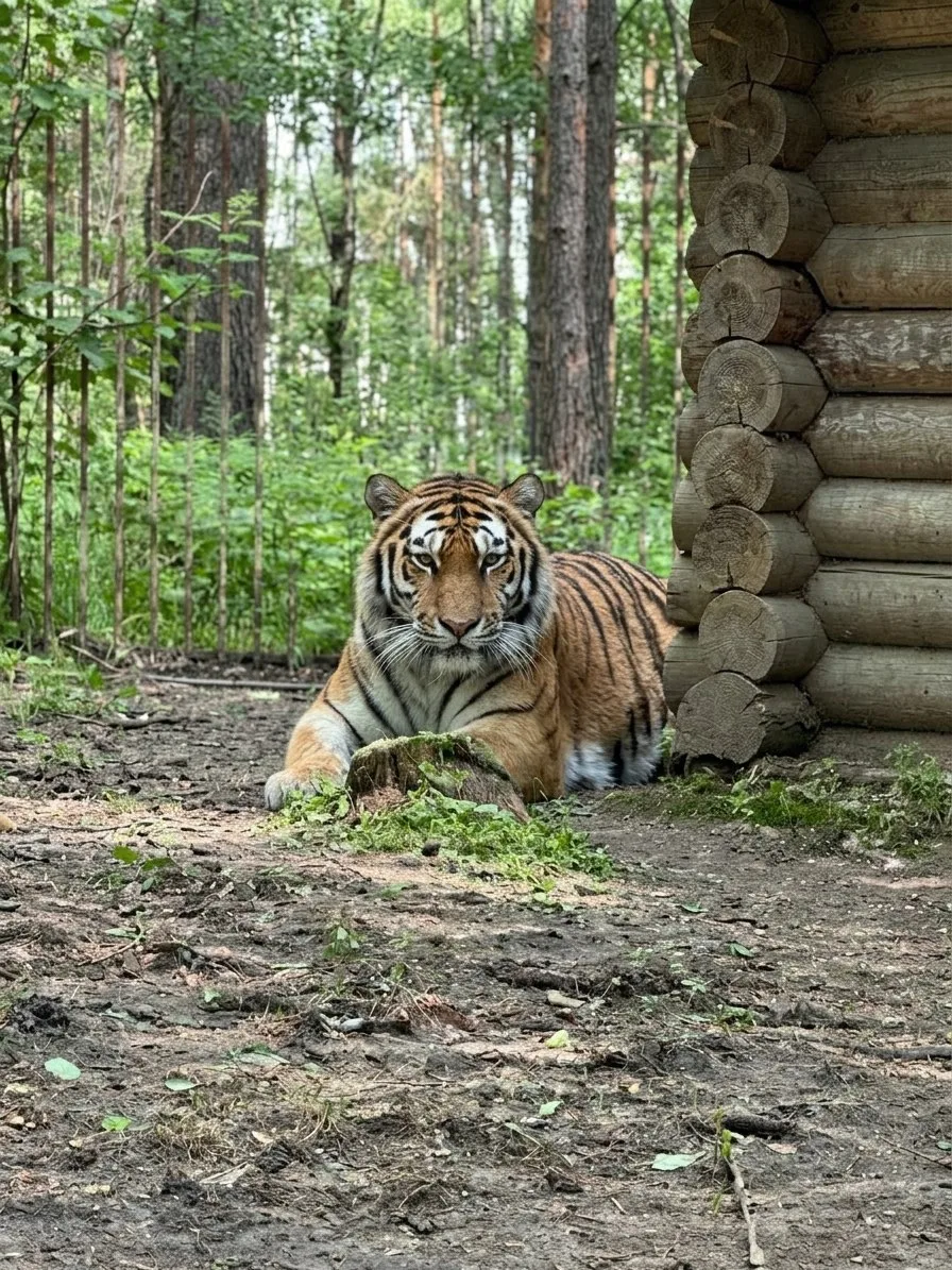 🐾✨ Знакомьтесь с нашей великолепной амурской тигрицей Дженой! ✨🐾

Джена — гордость нашего зоопарка
