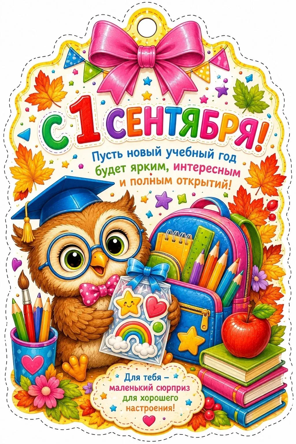Поздравляем наших малышей с 1 сентября! 🎉 Пусть учебный год будет интересным, полным н...