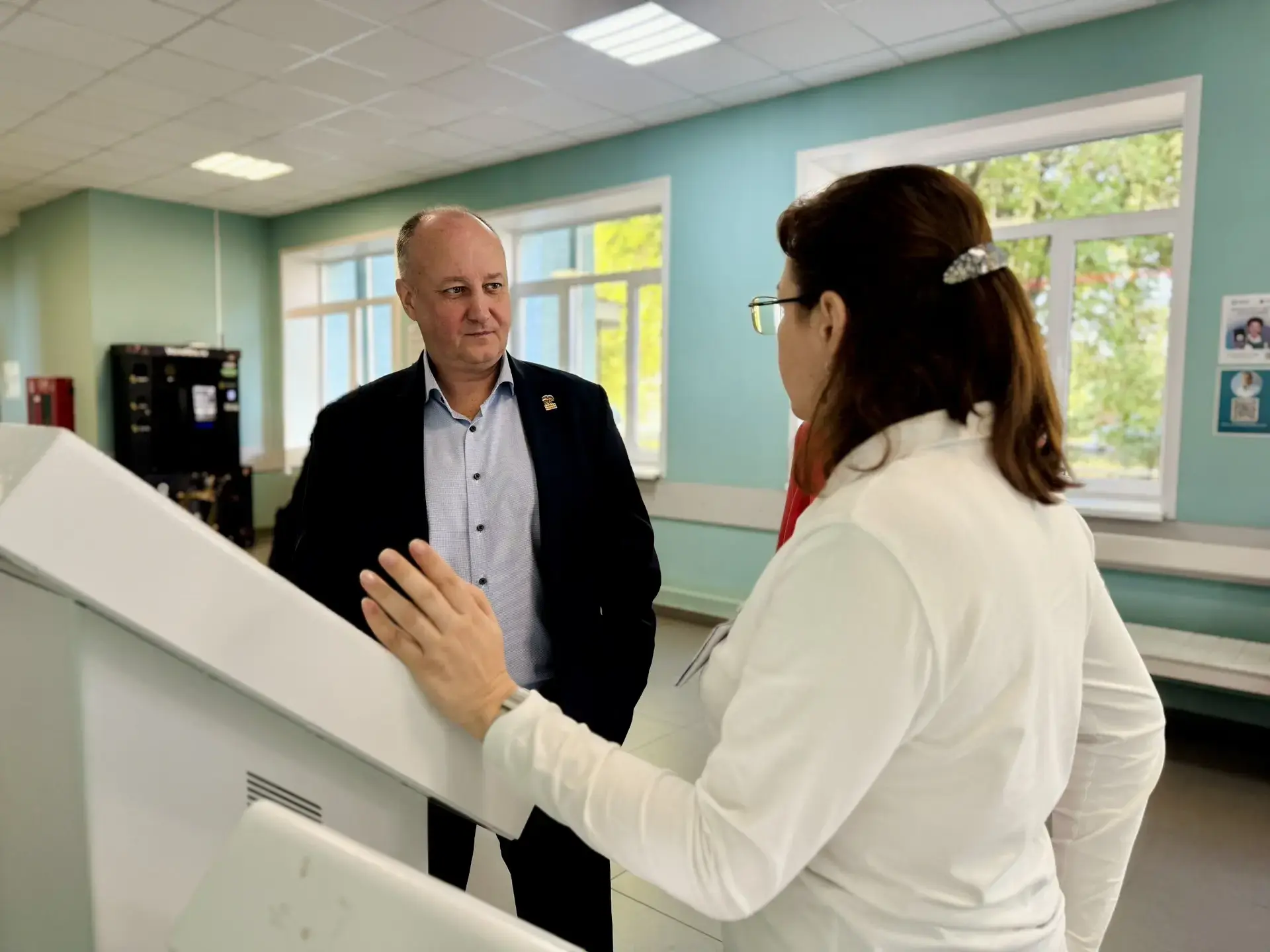 🏥 Провёл выездной «Здравчас» в поликлинике №1 вместе с главным врачом Егорьевской боль...