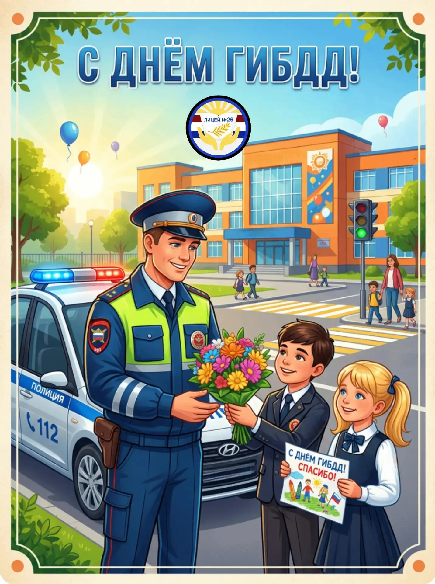 🚦 С ДНЁМ ГОСАВТОИНСПЕКЦИИ! 🚔🎉

Уважаемые сотрудники и ветераны Госавтоинспекции! Поздравляем вас 
