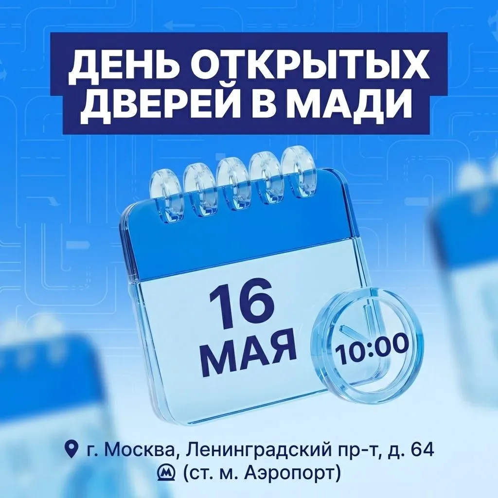 🚀 МАДИ приглашает абитуриентов: День открытых дверей