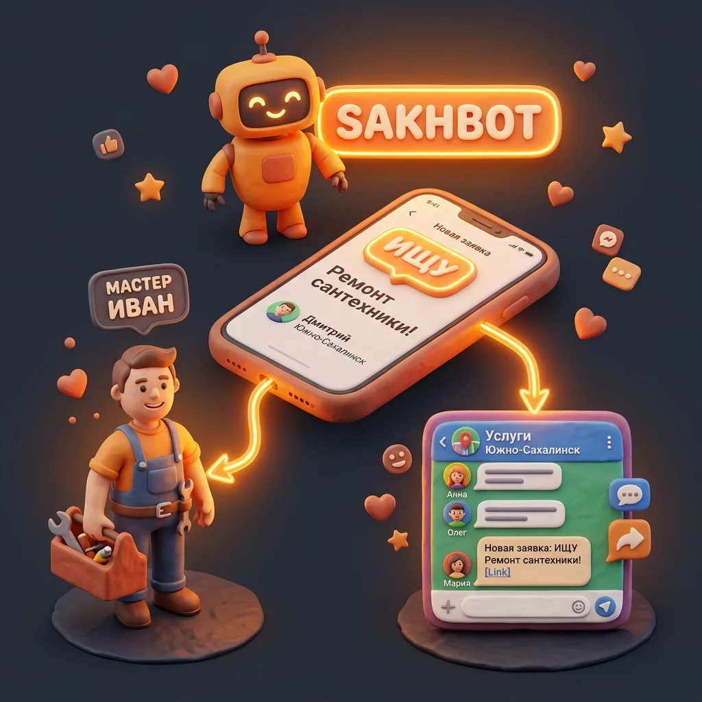 🛠 «Мастера» & ⚡ «Ищу»: двойной охват для любых задач на Сахалине!