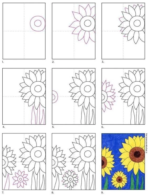 Дорогие мои коллеги и их уставшие родители! 🌸 Сегодня на уроке ИЗО мы осваивали поэтапное рисование 