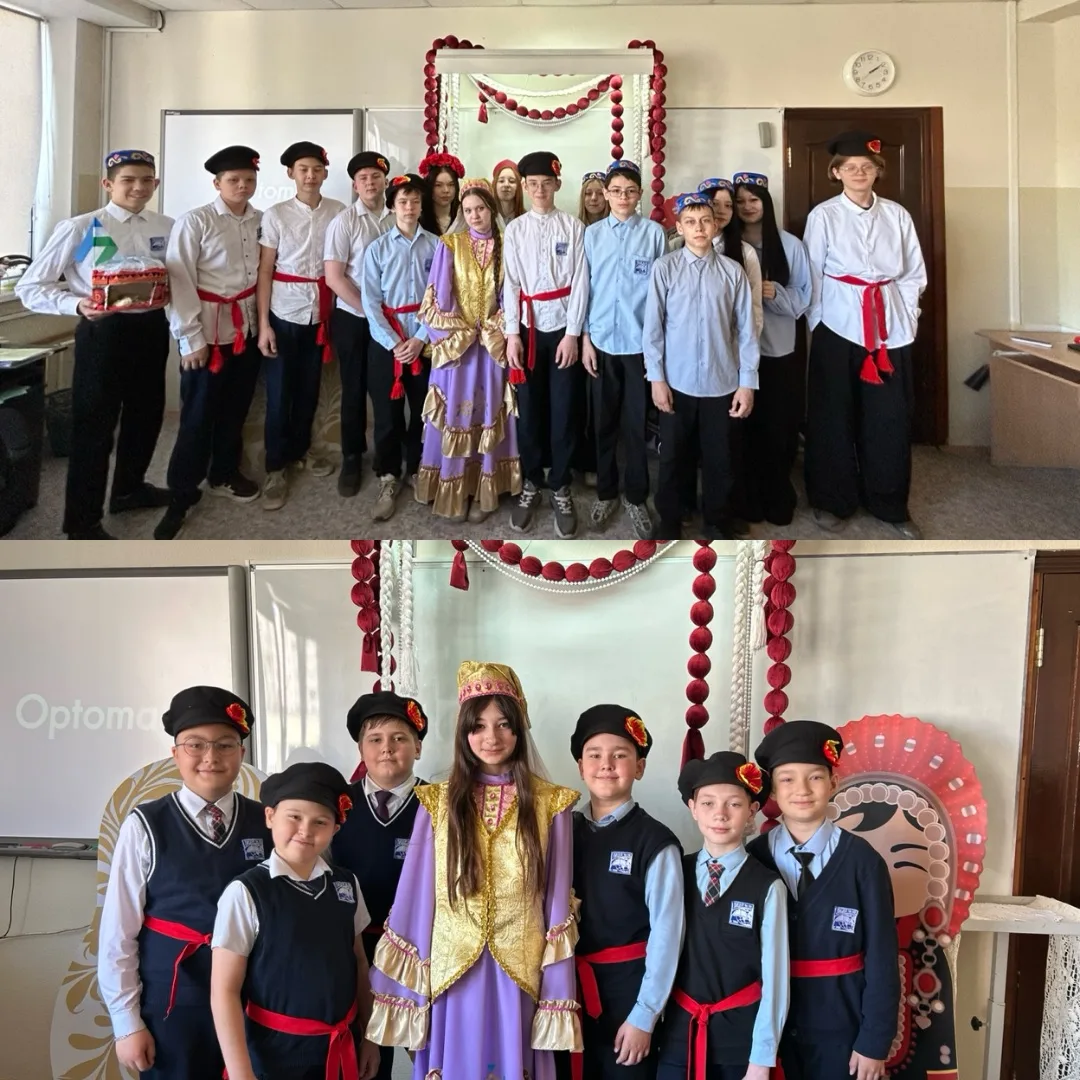 Нарядили традиции в краски! 🎨  Сегодня, в День национального костюма, наш 68-й лицей превратился в н