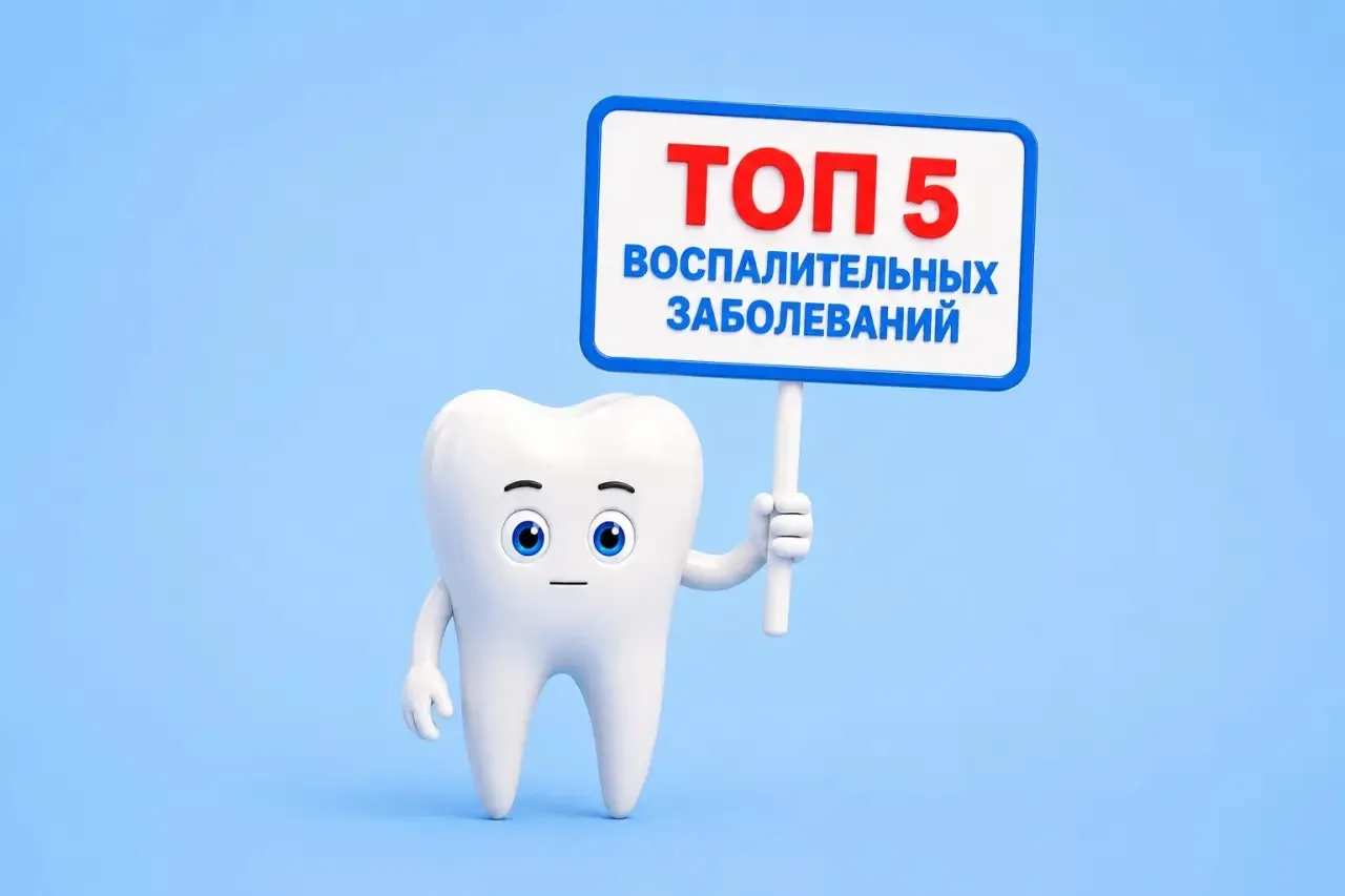 Топ 5 воспалительных заболеваний полости рта

Сегодня поговорим об основных воспалительных заболеван