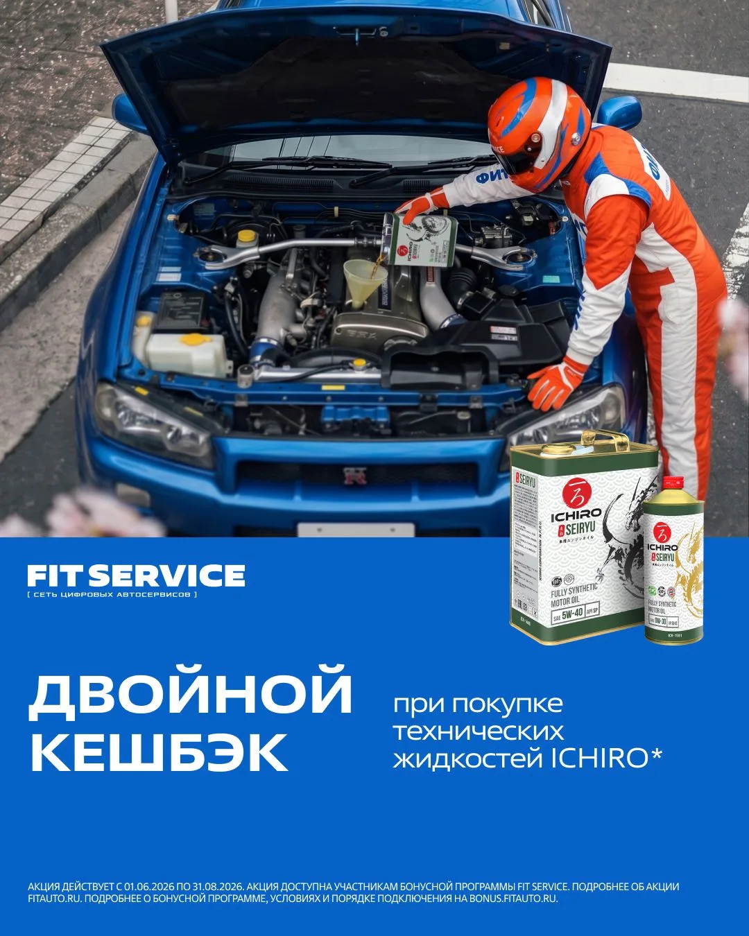 ⚡️ Продлеваем двойной кешбэк в FIT SERVICE