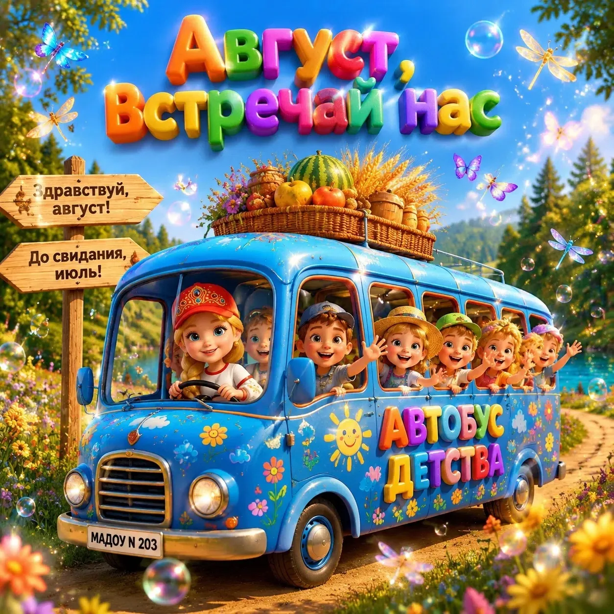 🚌 Август, встречай нас!