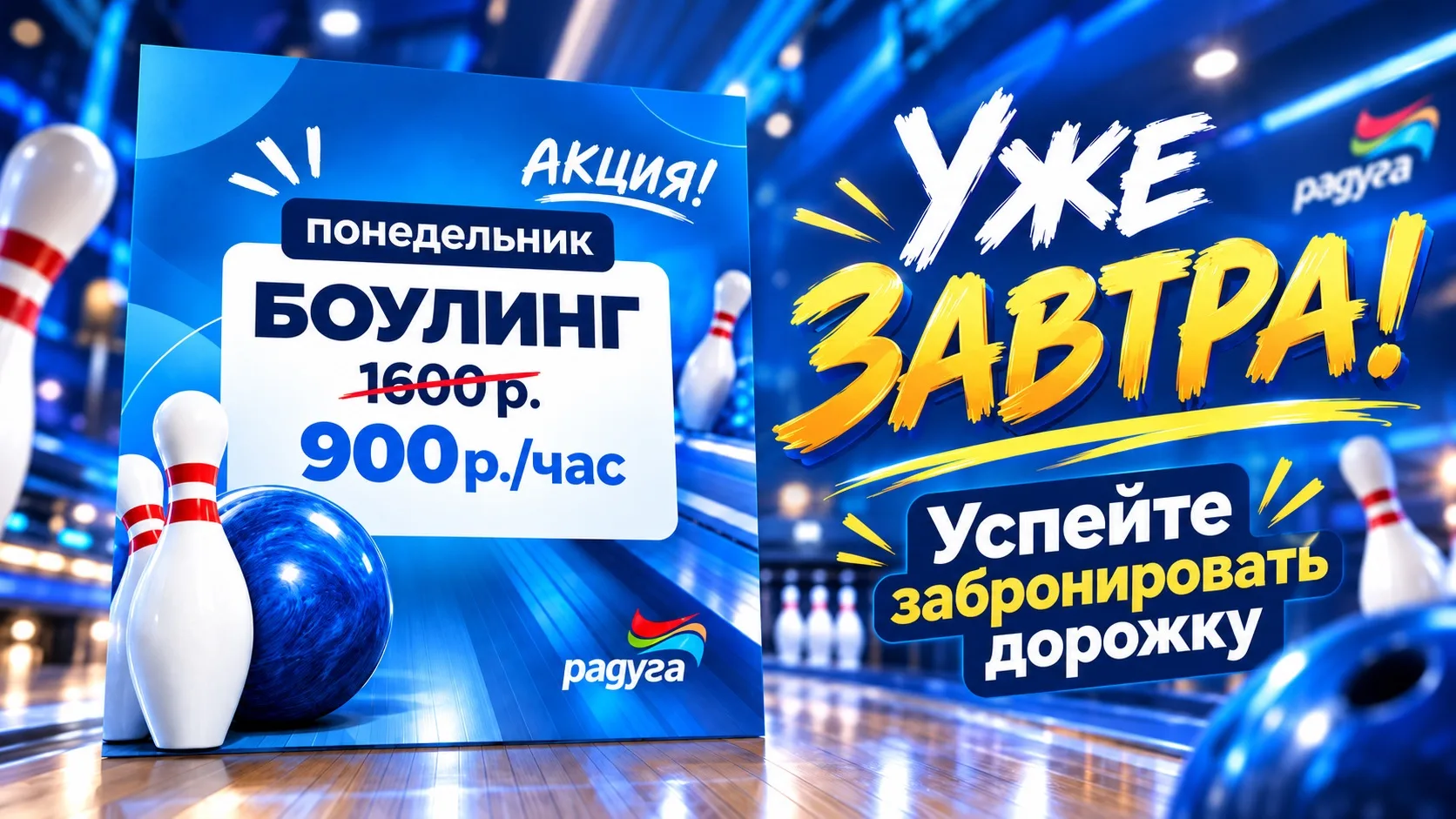 🎳 Начинаем неделю ярко!