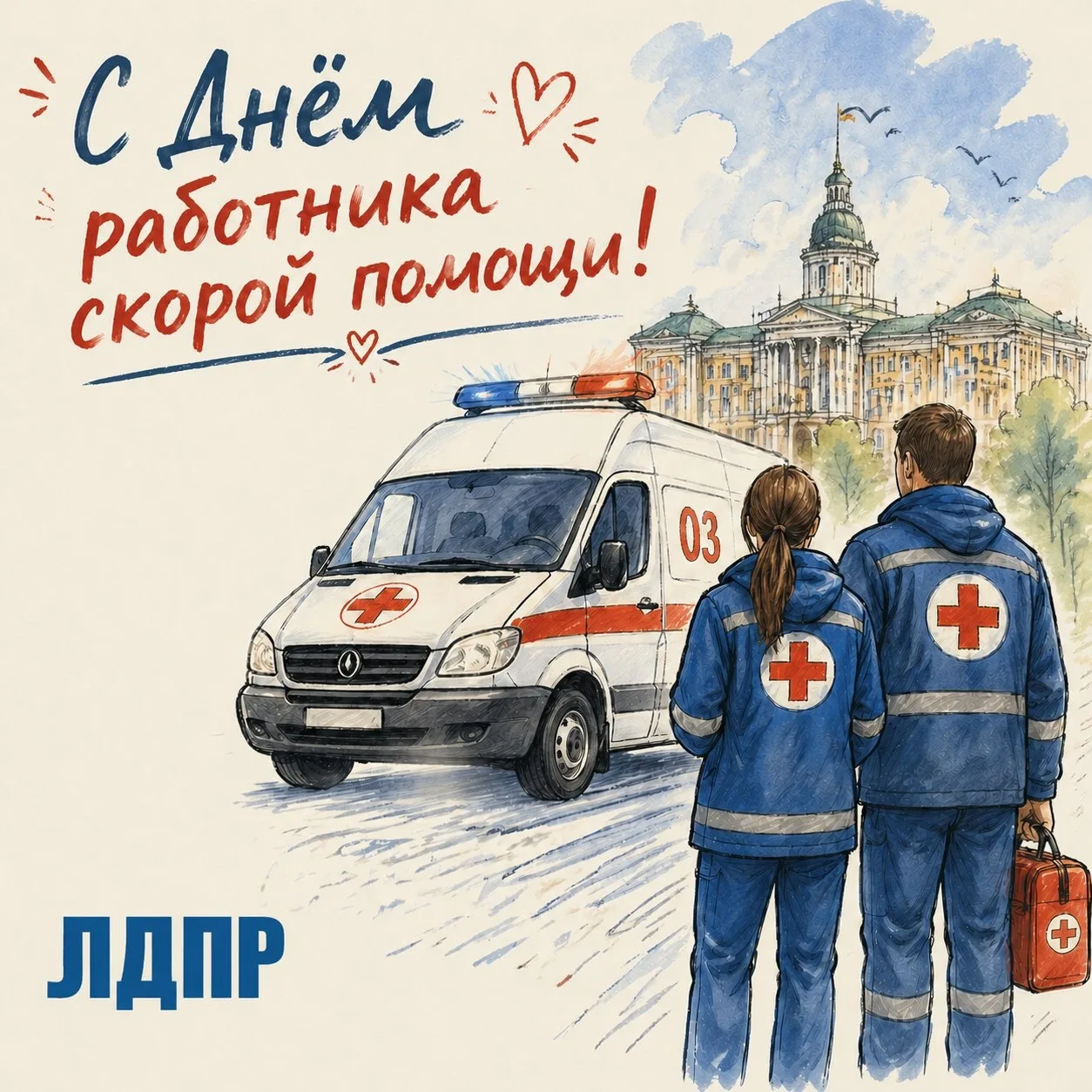 🚨С днём работника скорой помощи!