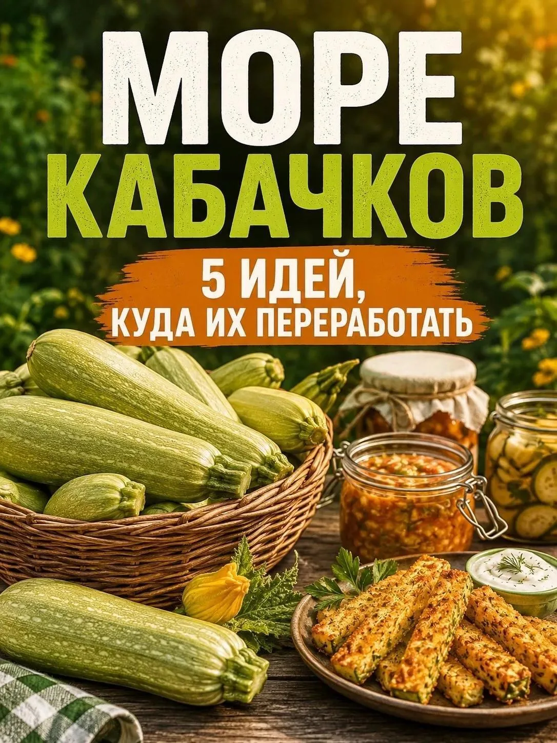 Блюда из кабачков: 5 супер рецептов 🔥