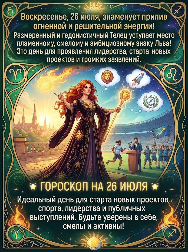 🌟 ГОРОСКОП НА 26 ИЮЛЯ 🌟