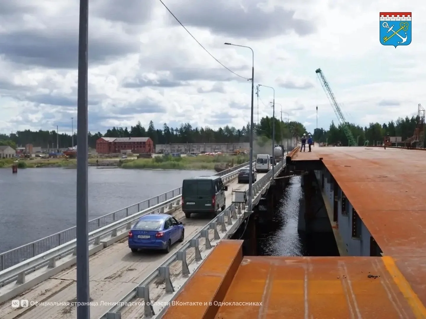 В Кингисеппском районе приступили к финальному этапу капремонта моста-гиганта через рек...