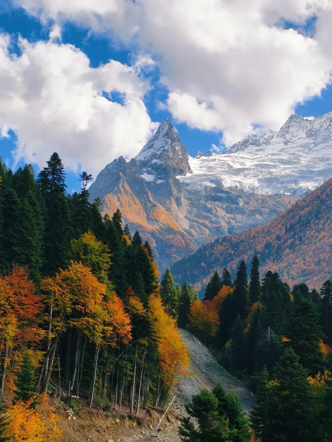 ⛰ Прекрасный осенний Домбай