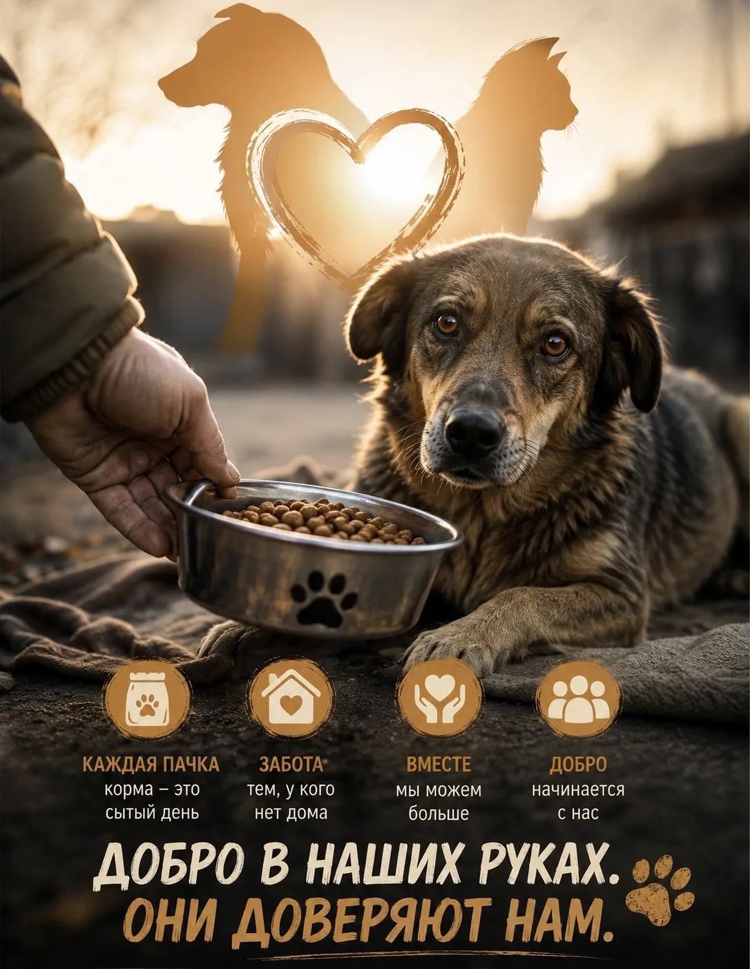 🐾 В Анадыре проходит акция по сбору сухого и влажного корма для животных из приюта