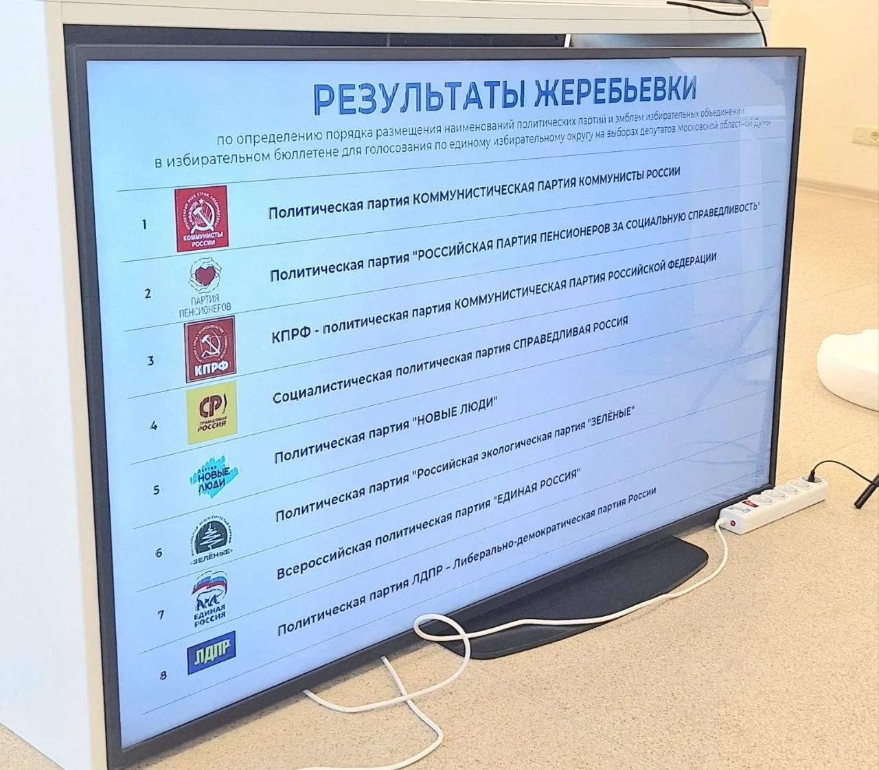 Под номером 1 будет размещена Компартия Коммунисты России в бюллетене на выборах в Моск...