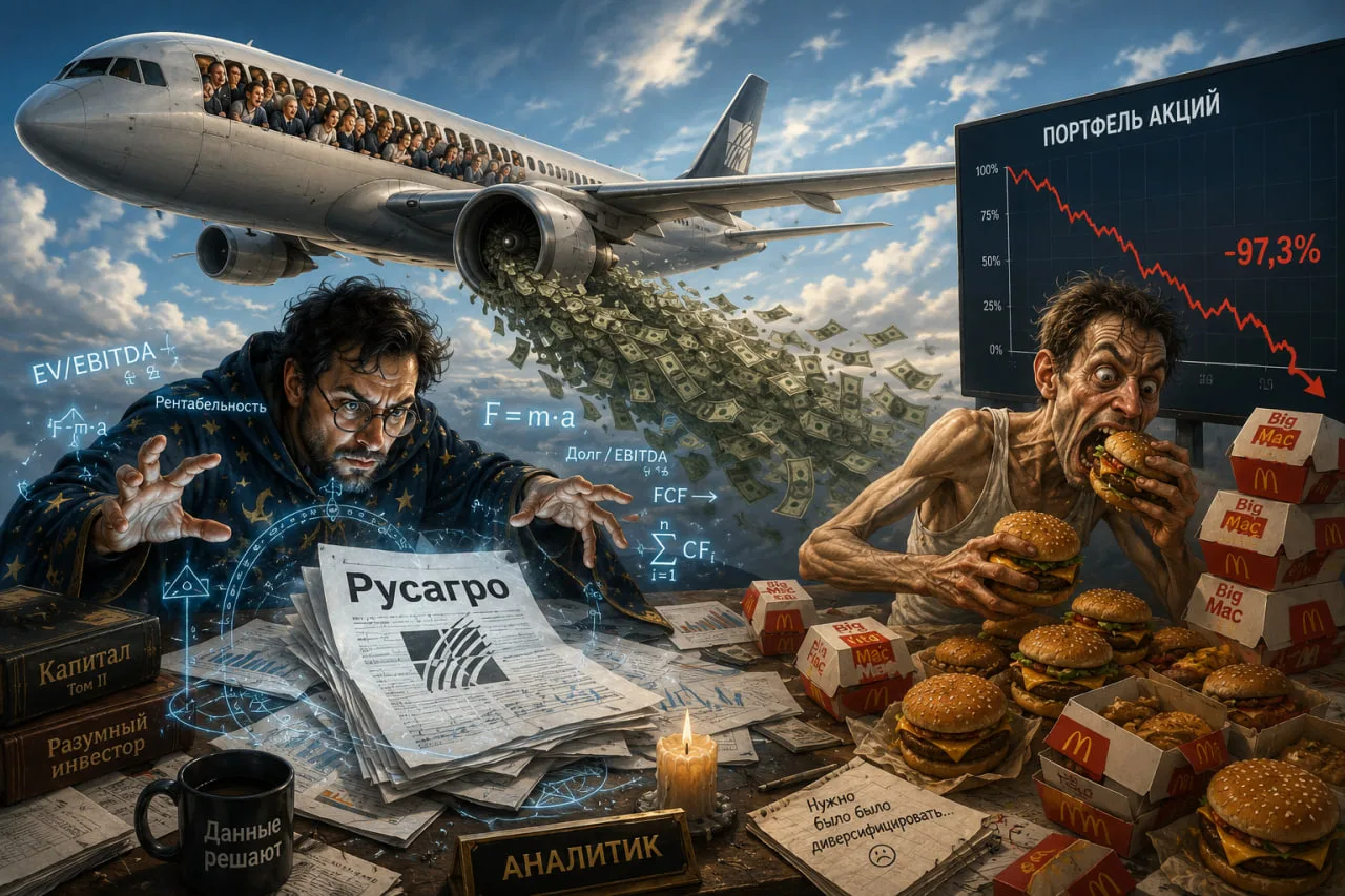 Битком забитый Аэрофлот, плюсы национализации Русгаро и похудение портфеля на бигмаках - Smart-lab л
