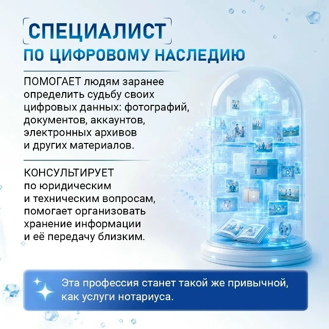 💻Специалист по цифровому наследию: хранитель нашей цифровой памяти