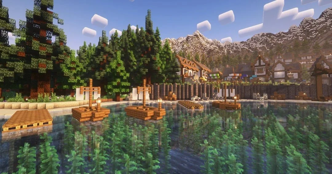 Средневековая деревня на островах 🏰