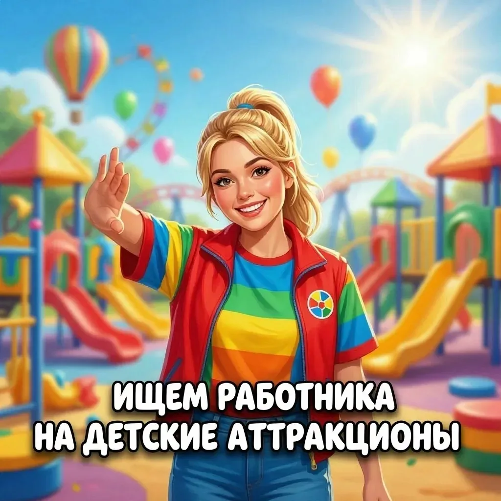 🎪 Вакансия: работник на детскую площадку! 🎪