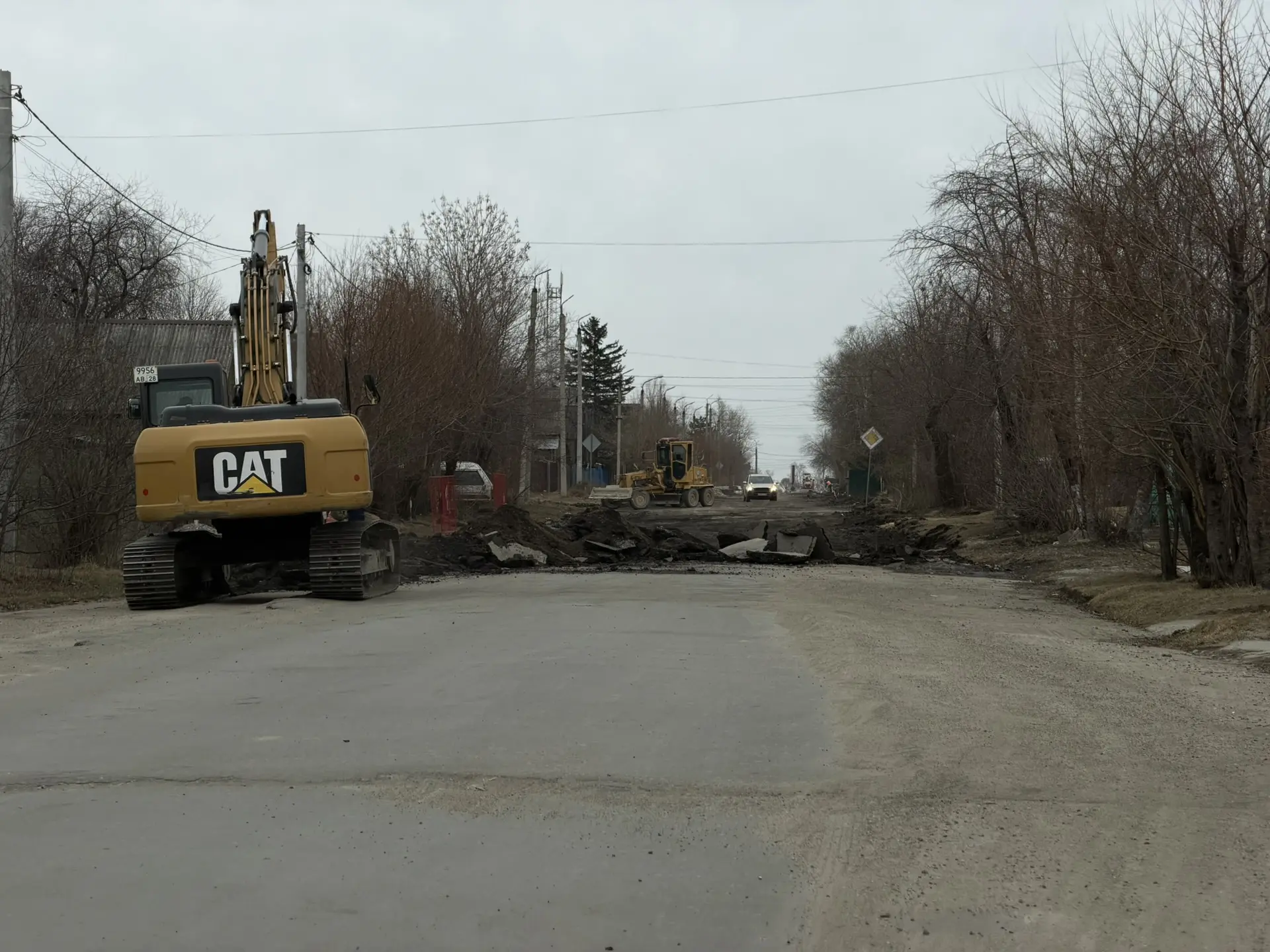 🚧 В Свободном продолжается ремонт улицы Гоголя  Подрядчик ведёт работы на одной из самых ожидаемых у