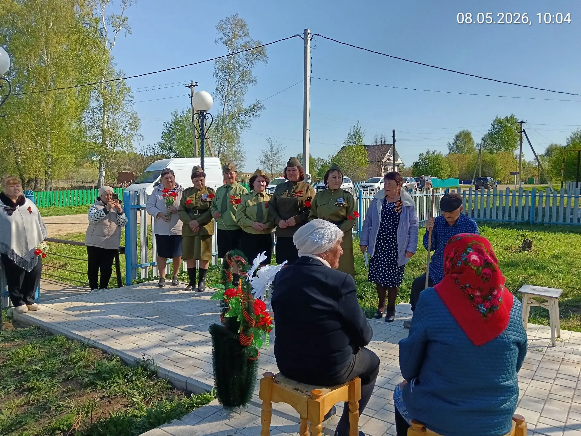 Торжественный митинг посвященный Великой Победе в с. Верхний Чат