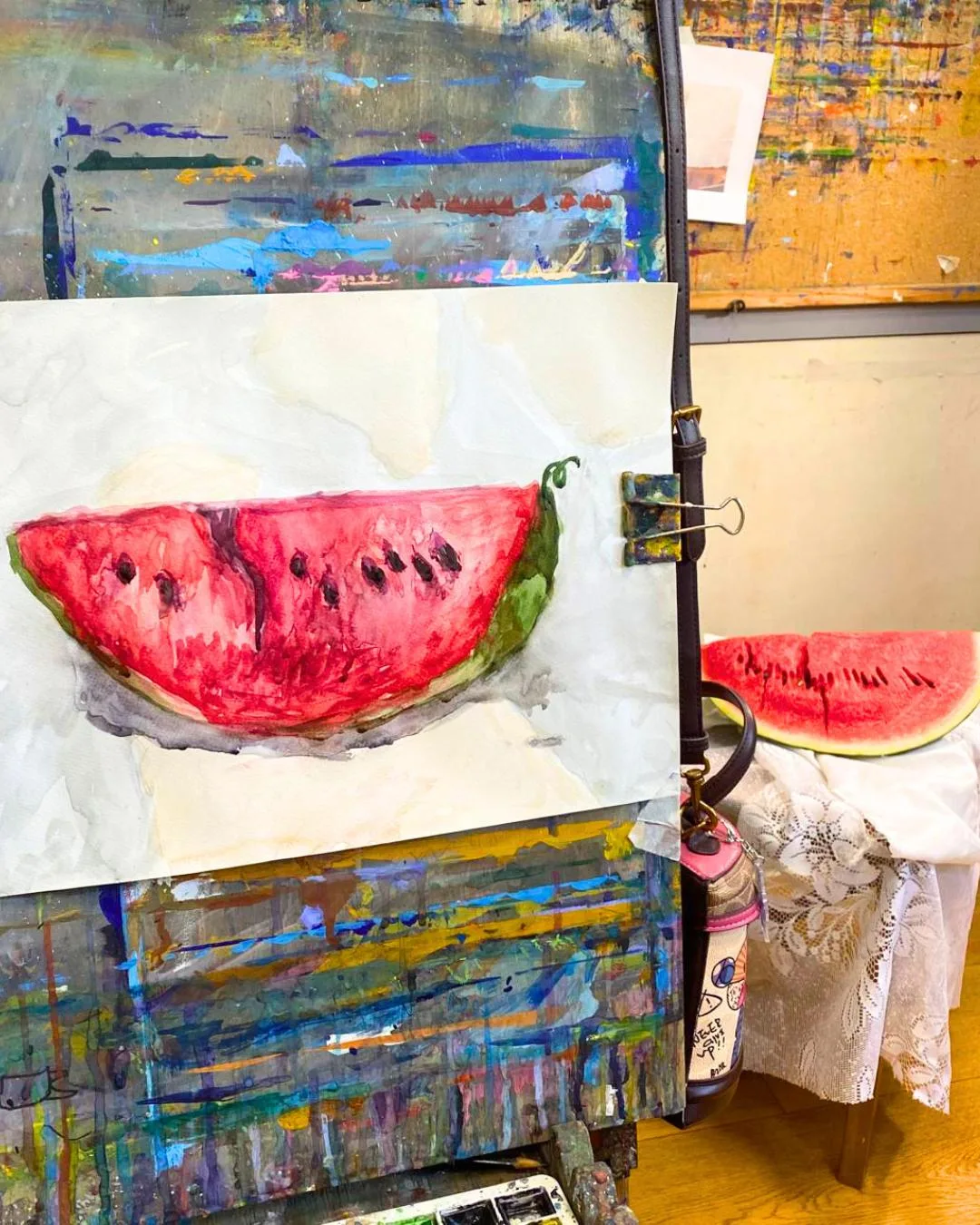 Настоящий вкус лета на мольбертах нашей студии! 🍉☀️

Лето — идеальное время для ярких экспериментов