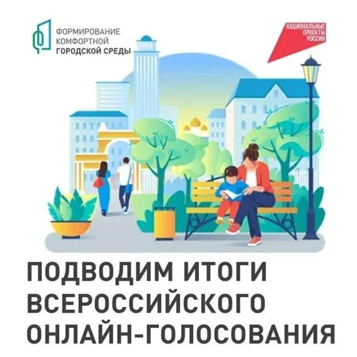 Завершилось Всероссийское онлайн-голосование за объекты благоустройства в рамках федерального проект