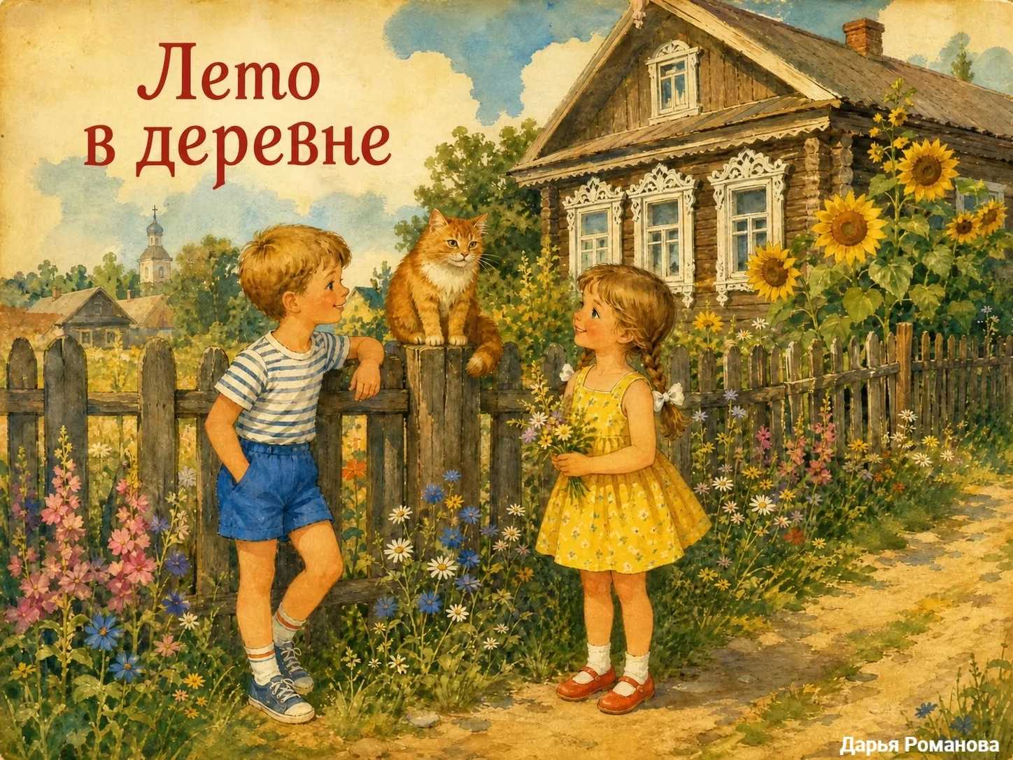 💜Начинаем неделю связной речи!💜
День 1.

Лето в деревне

Однажды, в жаркий летний день, когда солн