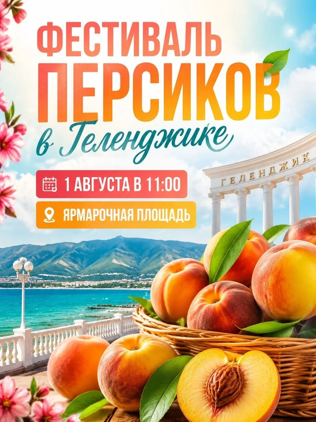 🤗  До Фестиваля персиков осталось всего три дня!

Уже совсем скоро на Ярмарочной площади можно буде