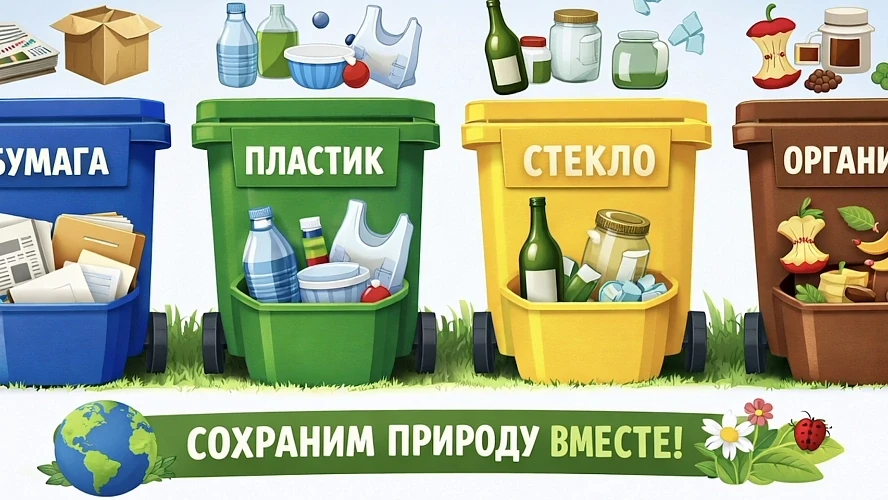 🌍 Раздельные отходы: маленький шаг для человека – большой вклад в будущее планеты.