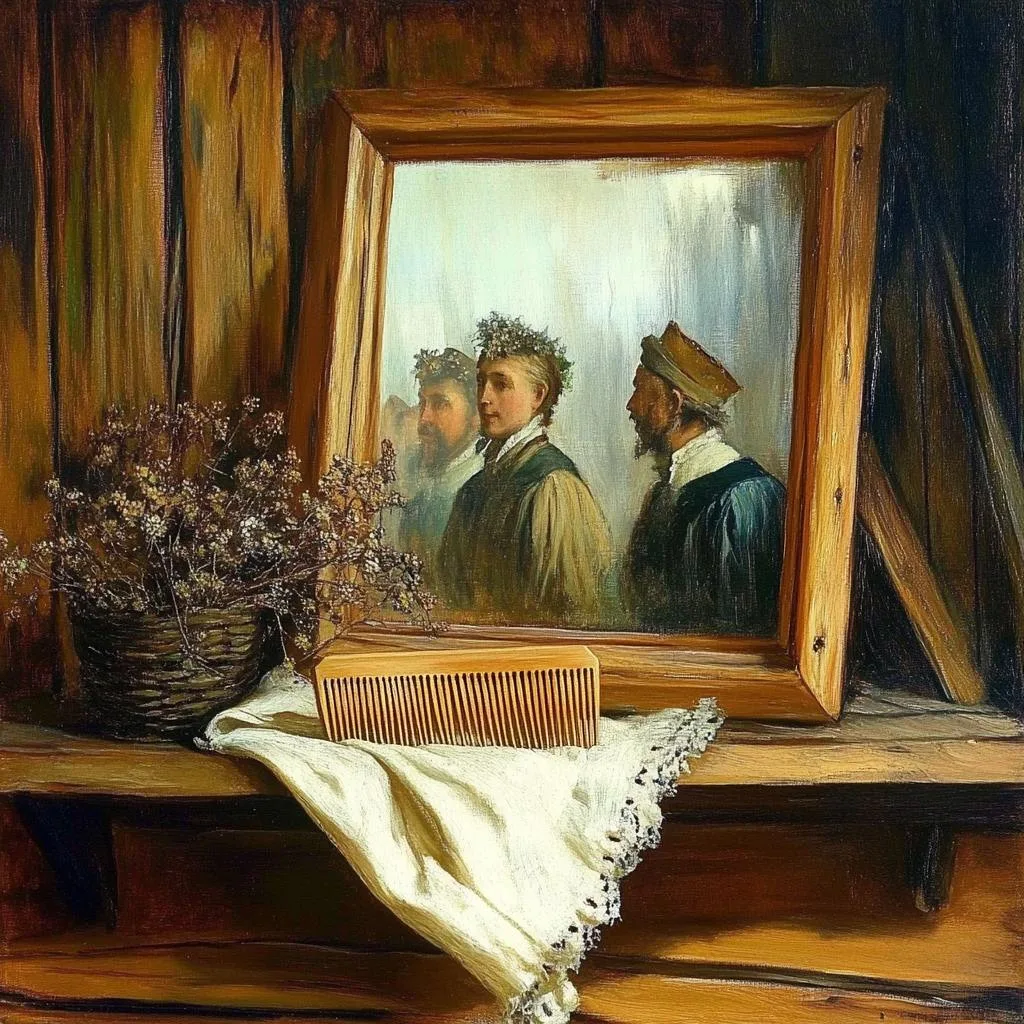 Гребень на полке