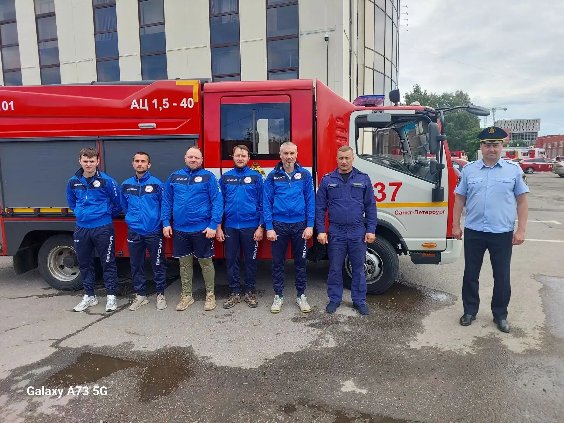 Огнеборцы пожарно-спасательной части N37 СПб ГКУ "ПСО Центрального района" приняли учас...