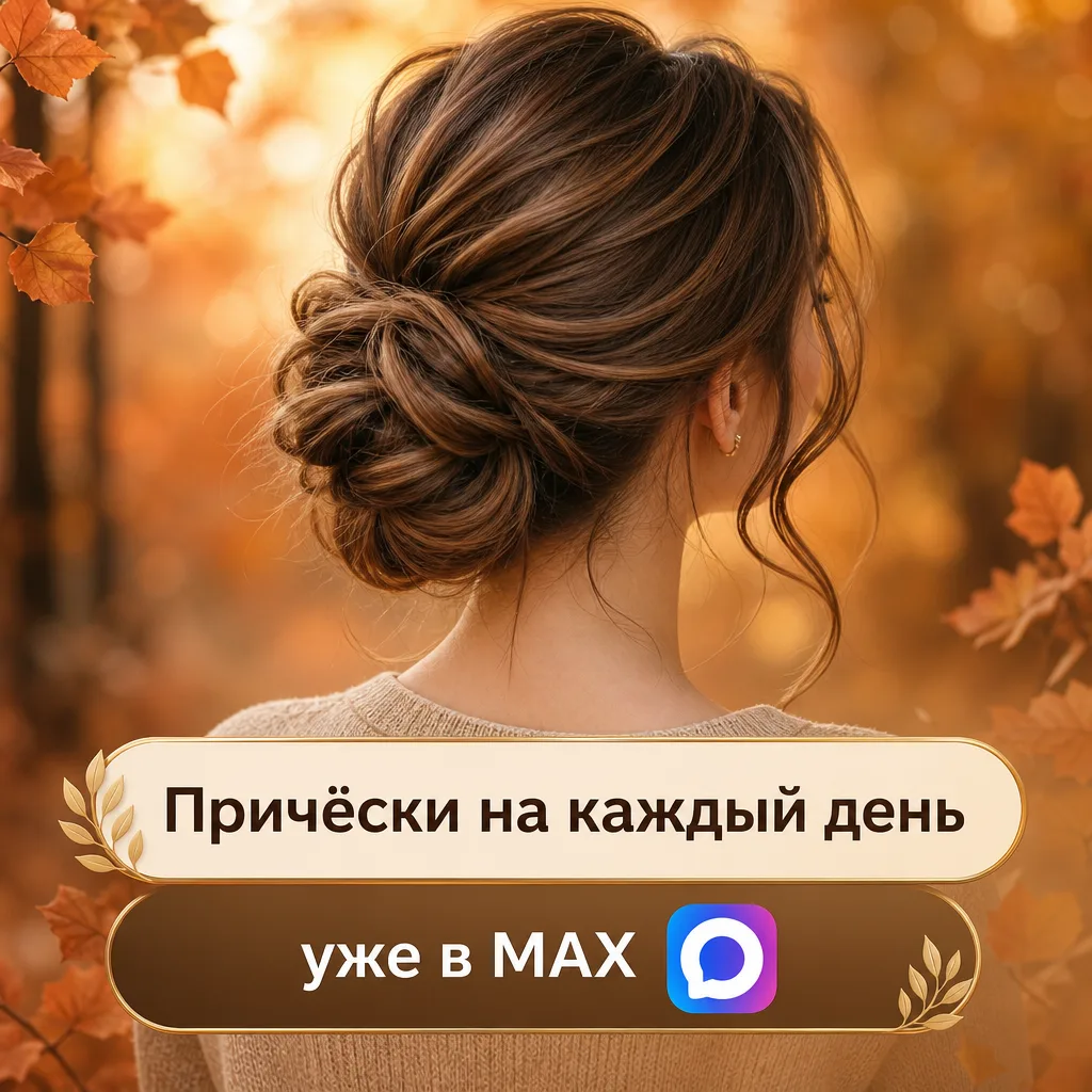 Наконец-то в MAX появился канал - причёски на каждый день 🪮