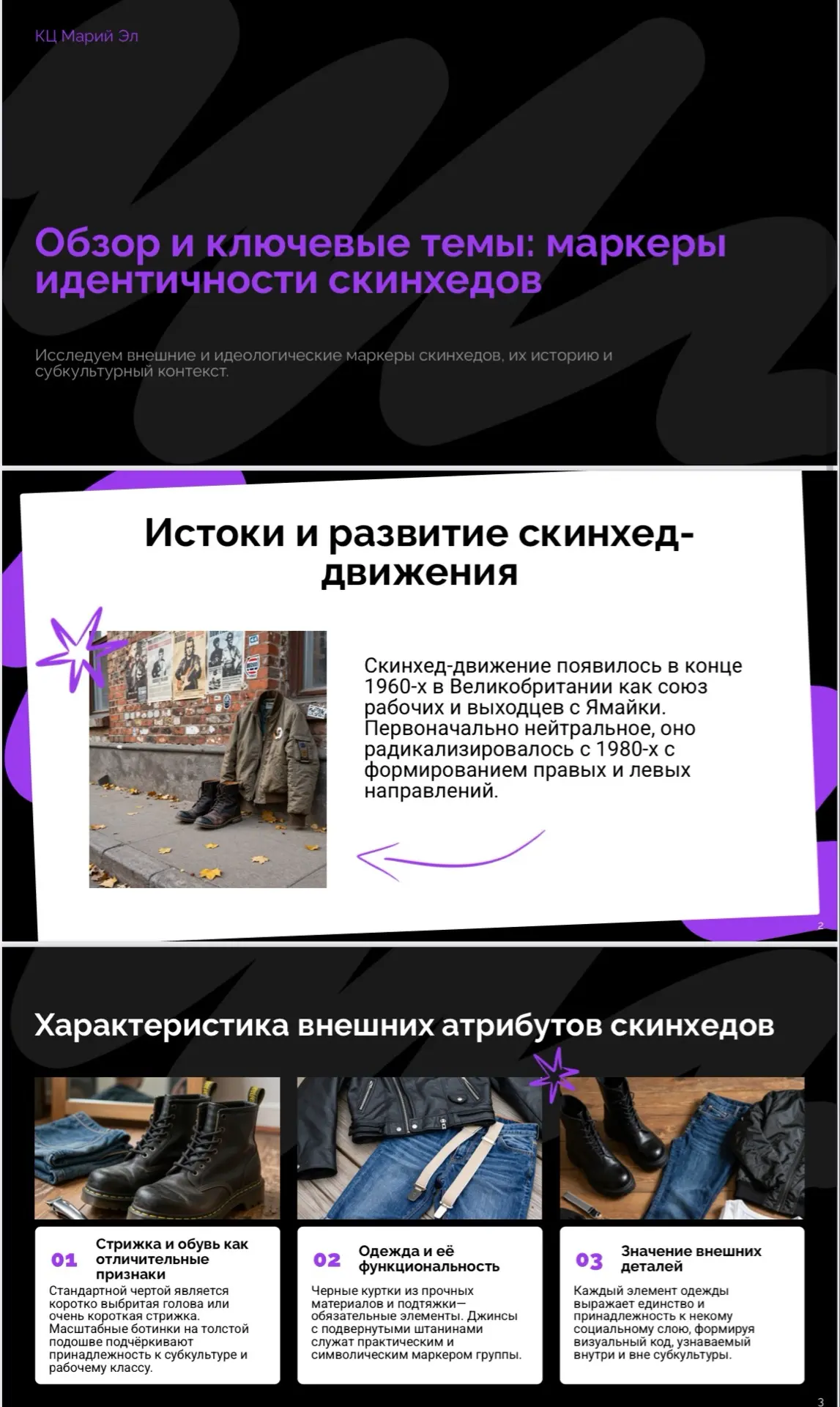 Обзор и ключевые темы: маркеры идентичности скинхедов